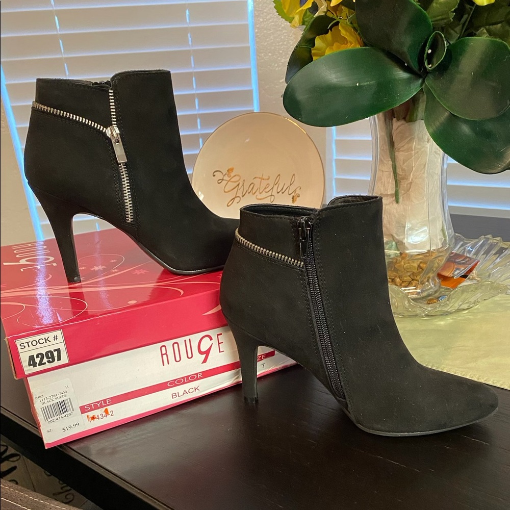 Black Suede Ankle Boots